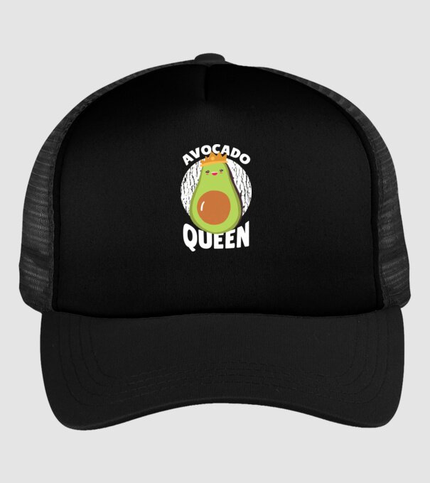 Avocado Queen Regina Avocado model negru pe tricou