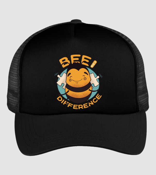 Bee the Difference - Fii tu însuți diferența model negru pe tricou