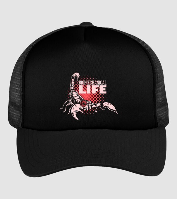 Biomechanical Life model negru pe tricou