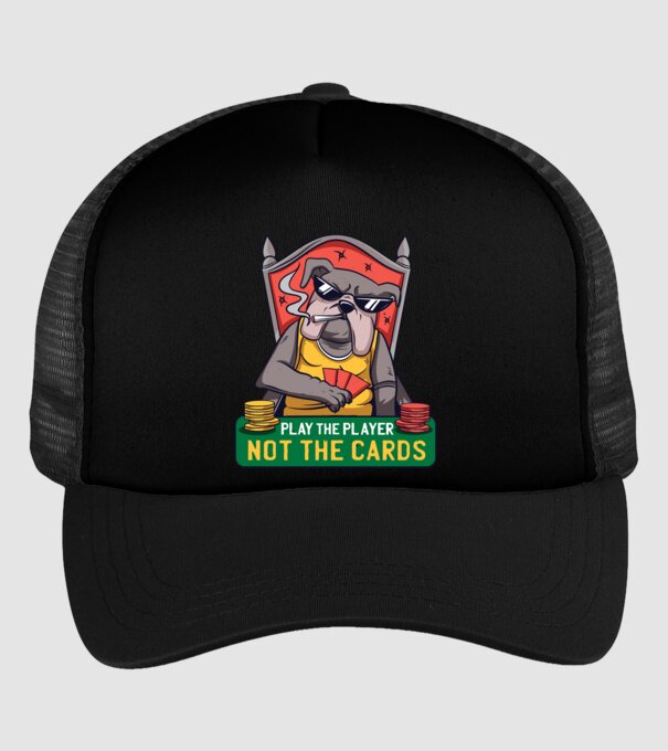 Bulldog Poker model negru pe tricou