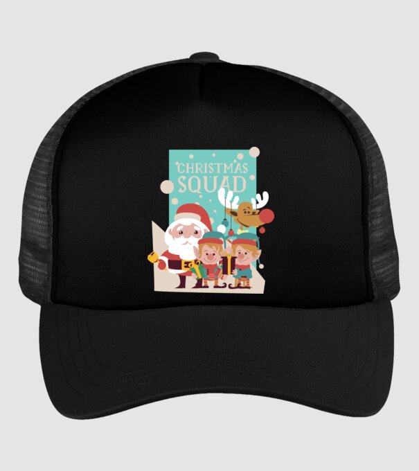 Christmas Squad Echipa de Crăciun model negru pe tricou