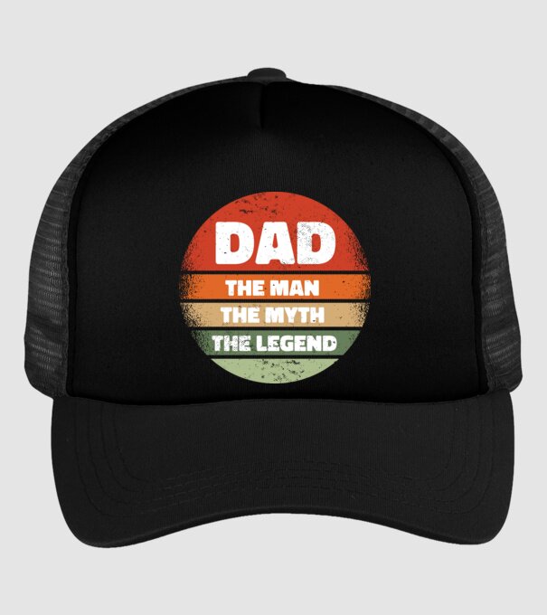 Dad The Man The Myth The Legend model negru pe tricou