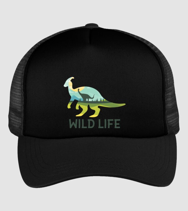 Dinosaur model negru pe tricou
