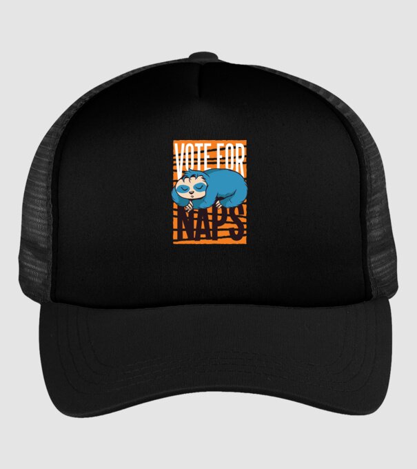 Votez pentru relaxare Leneș model negru pe tricou