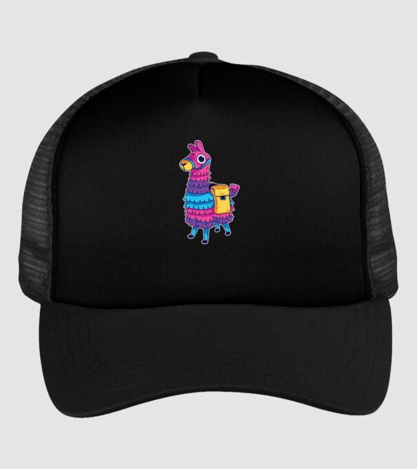 Fortnite LLama - Tricou gamer cu lama model negru pe tricou