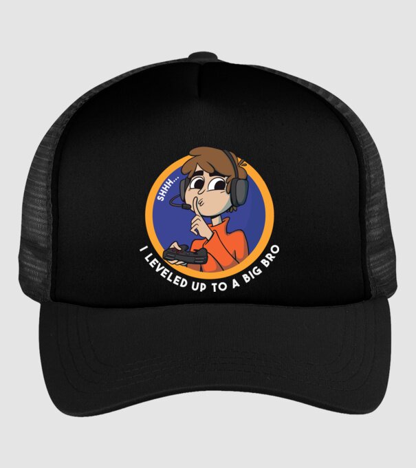 Gamer Frate mai mare model negru pe tricou