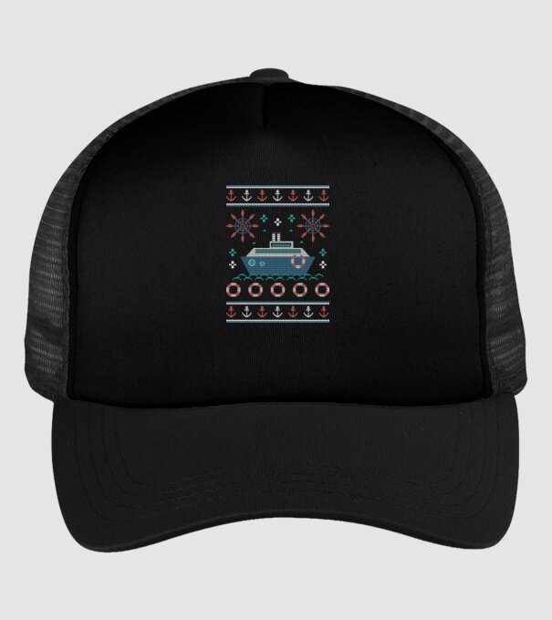 Pulover urât cu vapor model negru pe tricou