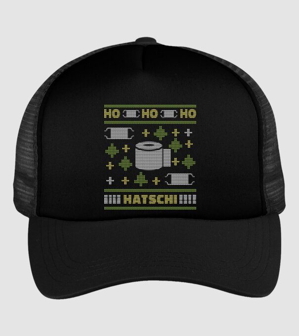 Hohohoho hârtie igienică pulover urât model negru pe tricou