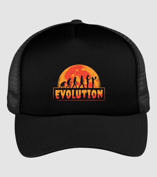 Evoluție Horror model negru pe tricou