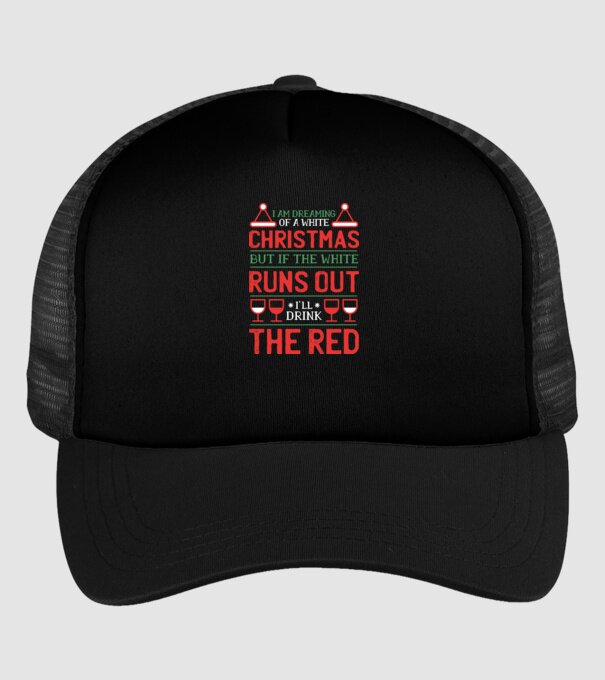 I am dreaming of a white Christmas model negru pe tricou