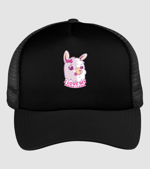I Love My Papa Llama tricou drăguț cu lamă pentru bunica model negru pe tricou