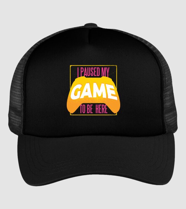 I paused my game to be here tricou amuzant Gamer model negru pe tricou
