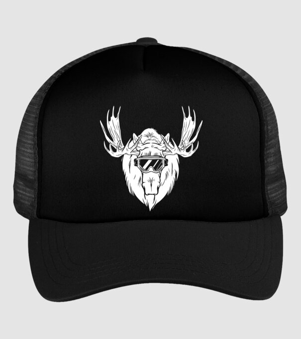 Cap de Elan model negru pe tricou