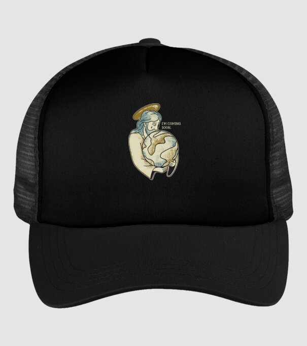 Jesus is coming soon - Isus vine în curând model negru pe tricou