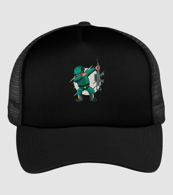 Soldat DAB model negru pe tricou