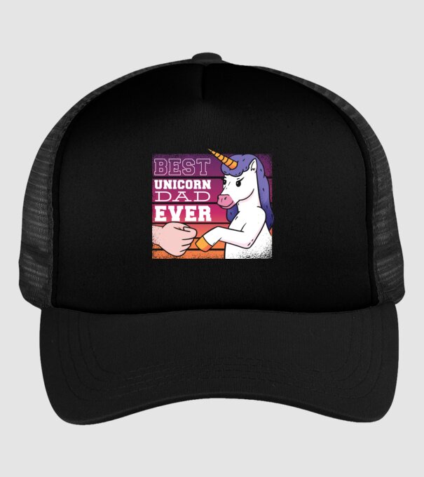 Cel mai bun Tată Unicorn model negru pe tricou
