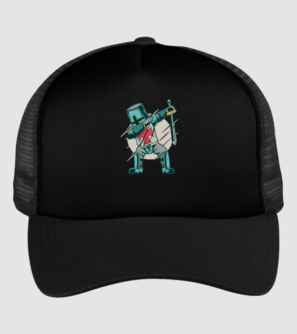 Cavaler DAB model negru pe tricou