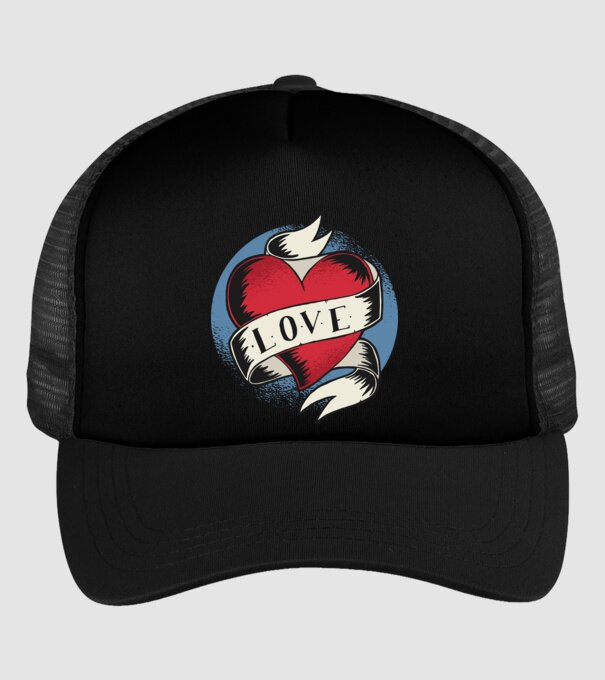 'Love Tatuaj pentru Valentine''s Day' model negru pe tricou