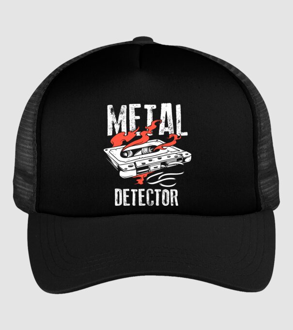 Detector de metale Casetă model negru pe tricou