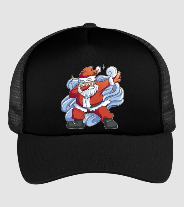 Moș Crăciun DAB pentru Crăciun model negru pe tricou