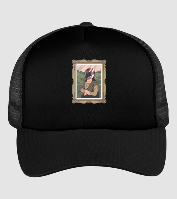 Mona Lisa Concurent model negru pe tricou