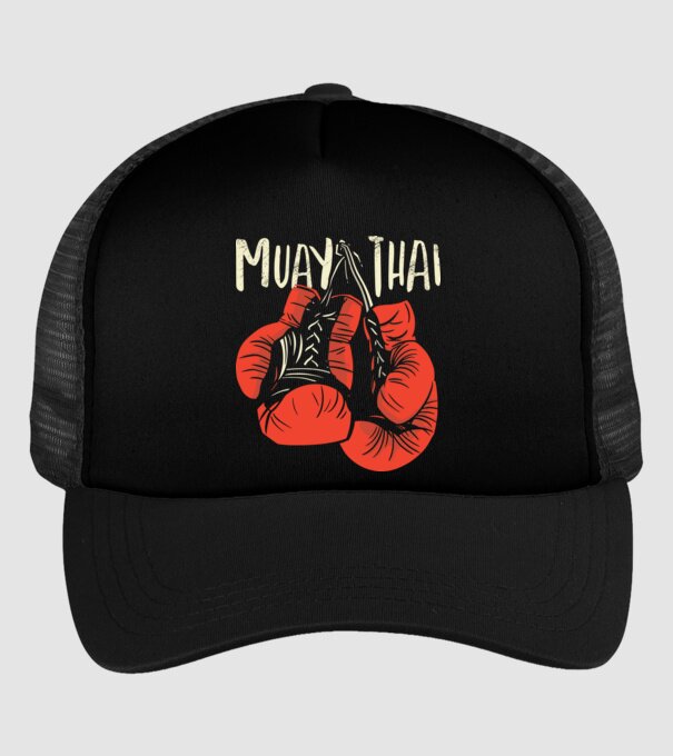 Muay Thai model negru pe tricou