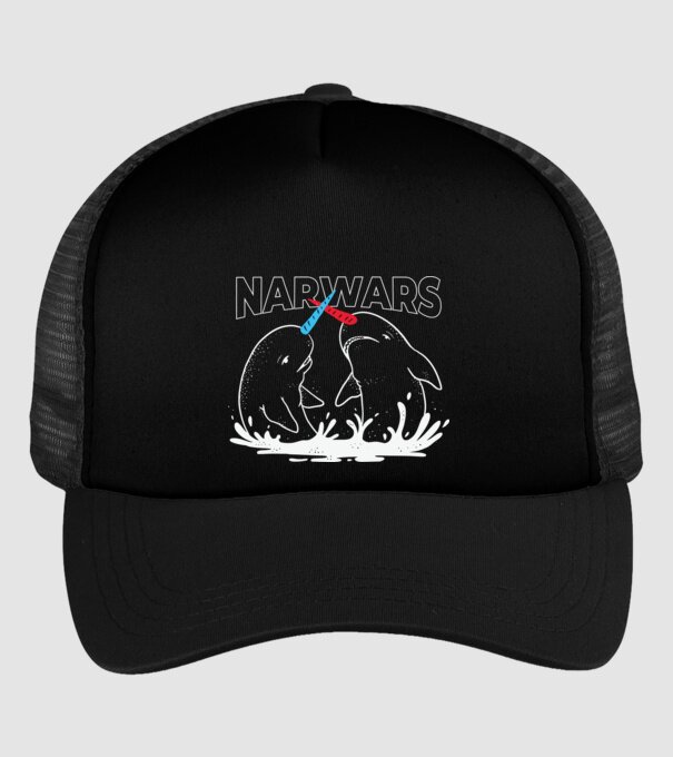 Narwars model negru pe tricou