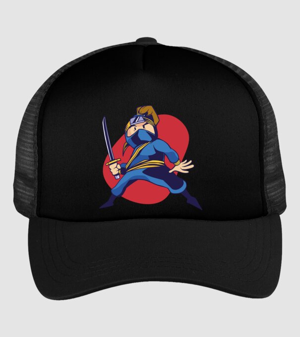 Copil Ninja model negru pe tricou