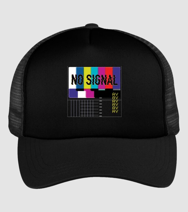 No Signal TV Eroare de transmisie model negru pe tricou