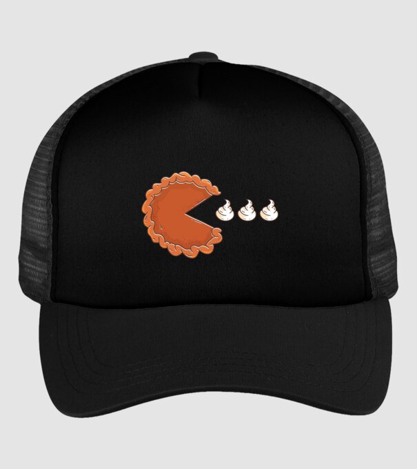 Pacman Cookie model negru pe tricou