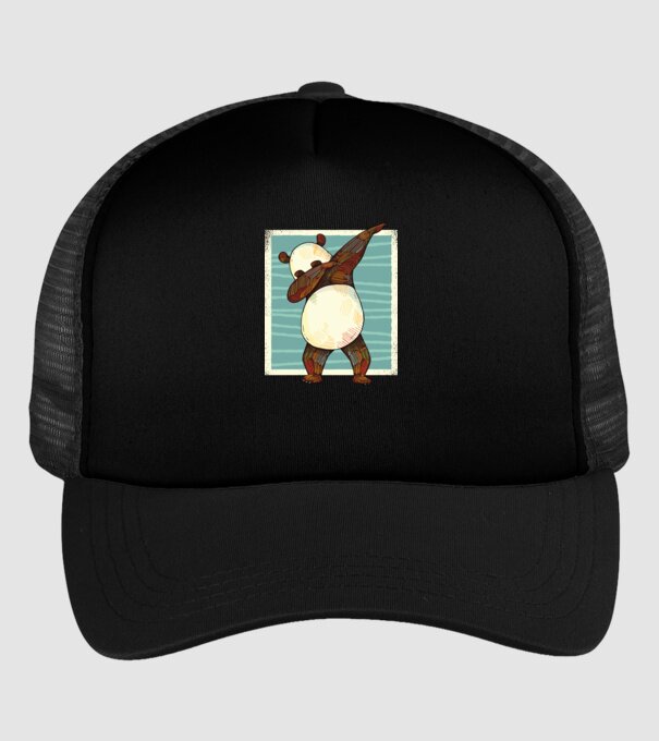Panda DAB dans model negru pe tricou
