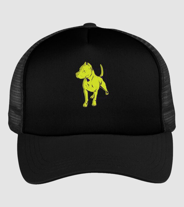 Câine Pitbull model negru pe tricou