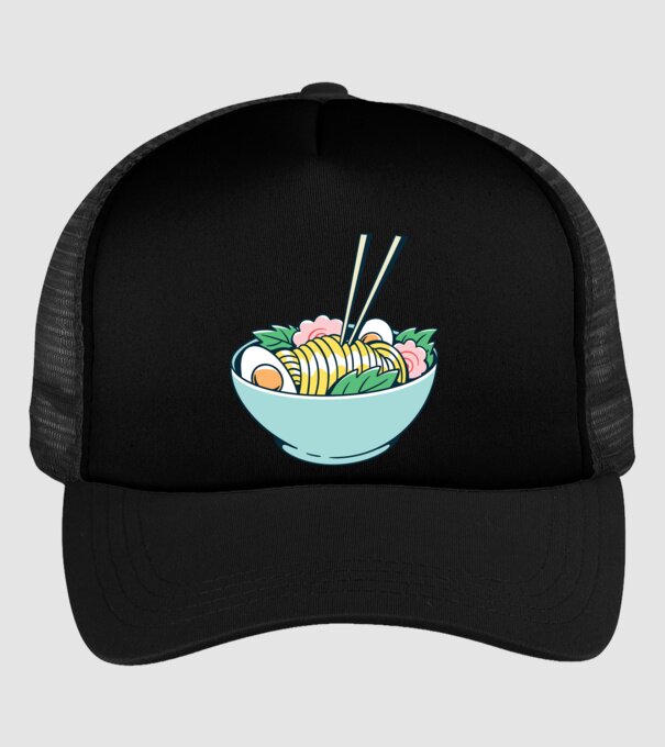 Paste Ramen model negru pe tricou