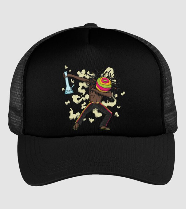 Dreadlock DAB model negru pe tricou
