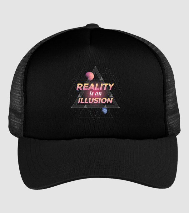 Reality is an Illusion model negru pe tricou