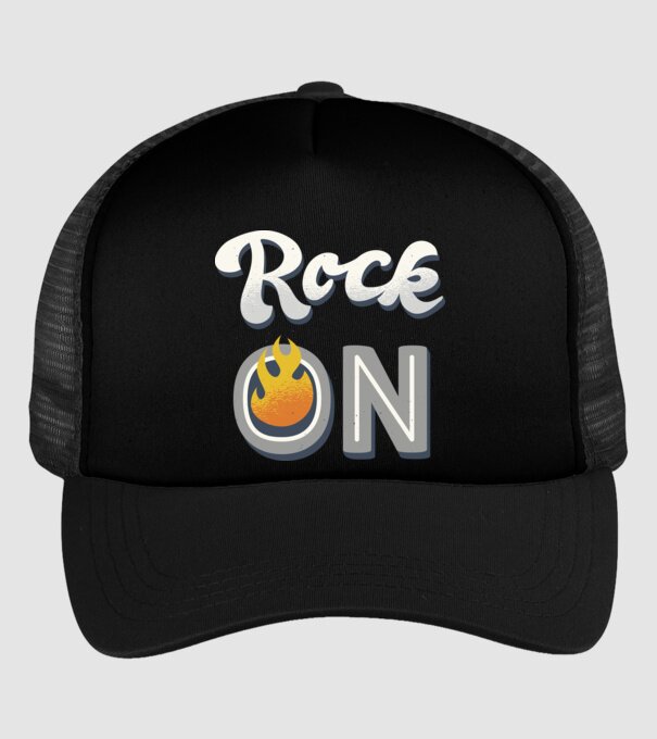 Rock On model negru pe tricou