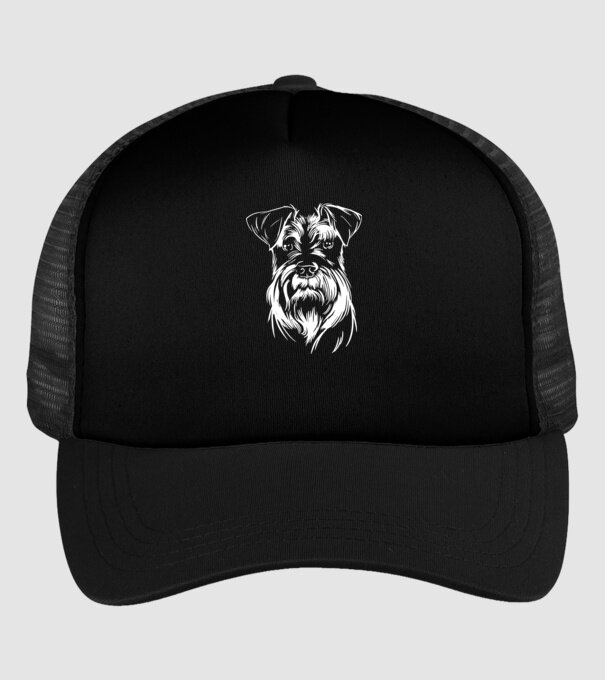 Cap Schnauzer model negru pe tricou