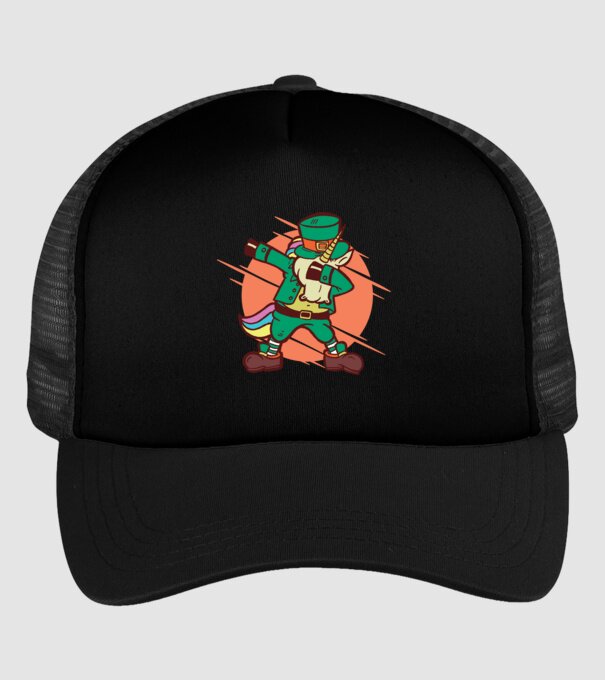 St Patrick Unicorn DAB model negru pe tricou