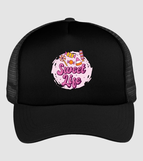 Sweet Life - Viață dulce model negru pe tricou