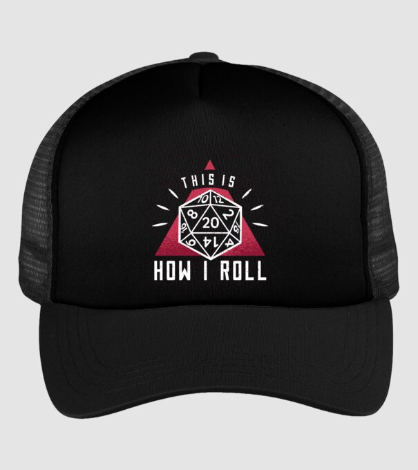 This is how I Roll - Joc de rol RPG model negru pe tricou