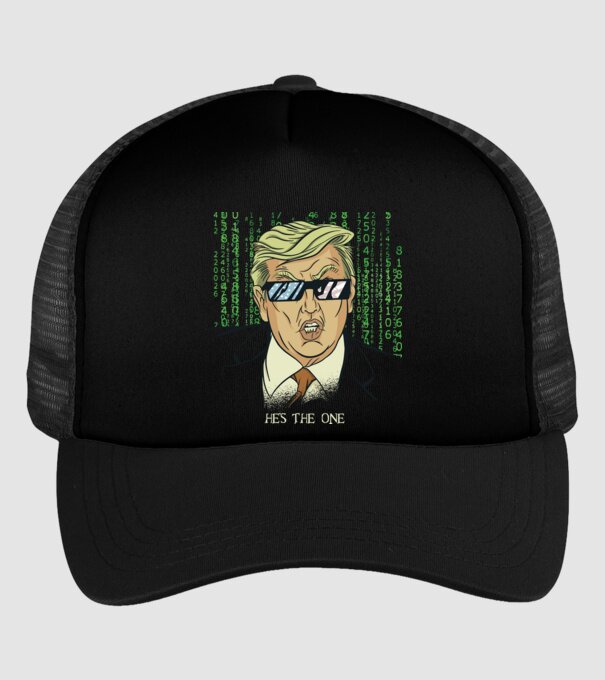 Trump Mátrix model negru pe tricou
