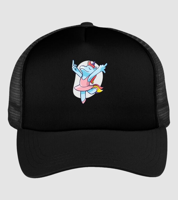 Unicorn Balet dans model negru pe tricou