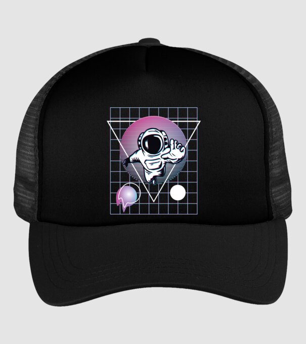 Astronaut Abstract model negru pe tricou