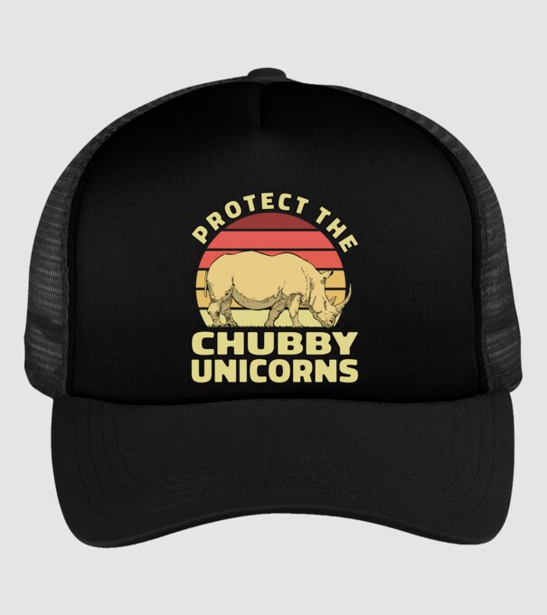 Protejați Unicornii - Rinocerii plinuți model negru pe tricou