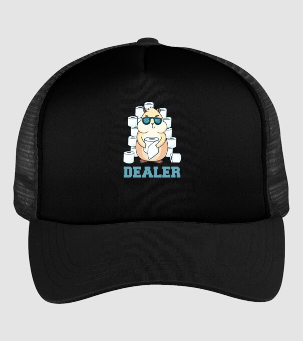Dealer model negru pe tricou