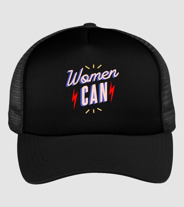 Women Can de Ziua Femeii model negru pe tricou