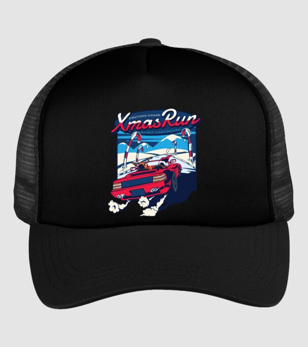Xmas Outrun Retro Jucărie Crăciun model negru pe tricou
