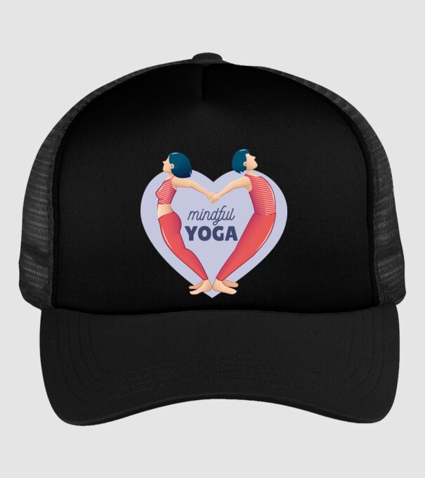 Dragoste Yoga - tricou Yoga model negru pe tricou
