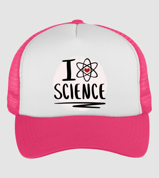 I Love Science știință model roz neon pe tricou