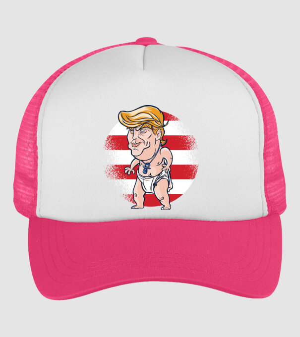 Trump Baby tricou amuzant model roz neon pe tricou